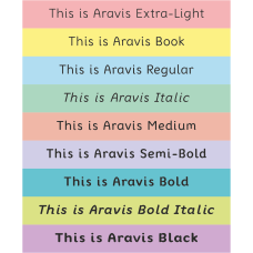 Aravis Dyslexia Friendly Fonts: Website Licence